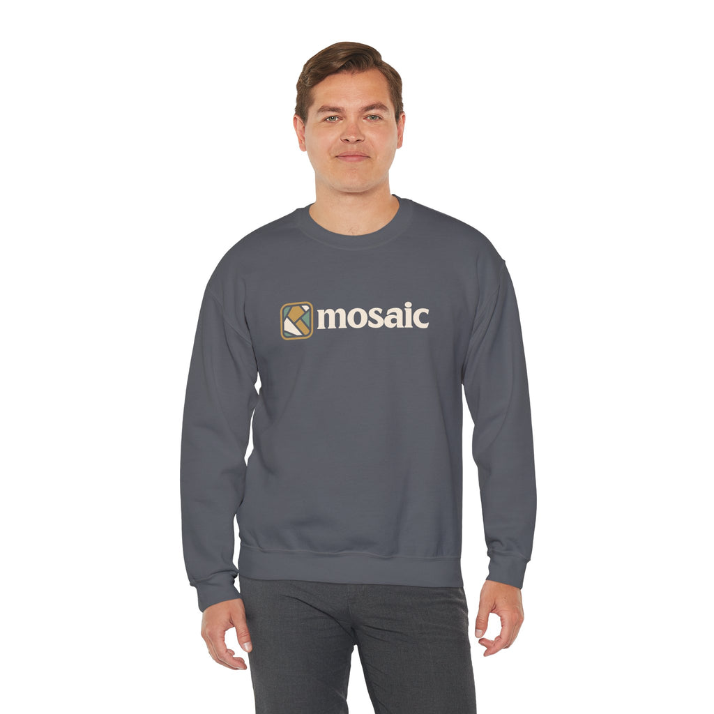 Mosaic Crewneck — Gray